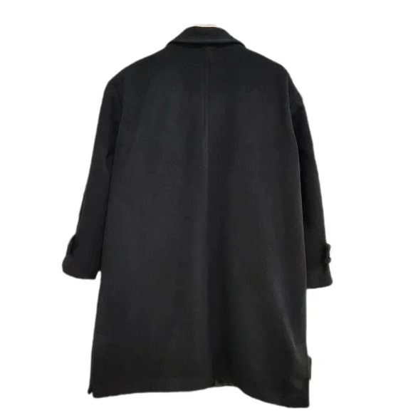 Andrew Fezza Cashmere Blend Pea Coat, Black, Men's S- 40 - Picture 2 of 8